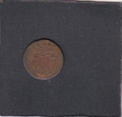 Beschrijving: 1/2 Duit V.O.C Utrecht S389